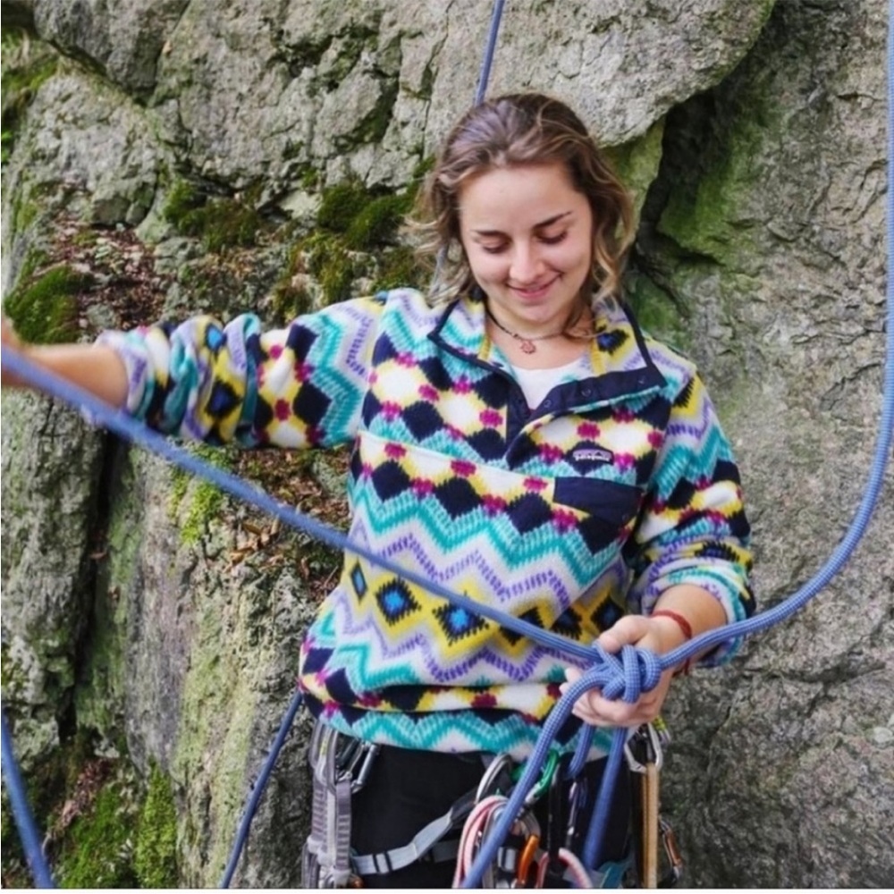 Patagonia Pullover Synchilla Snap T Blue Timber Twist Fleece Pullover Size Small - Picture 14 of 15